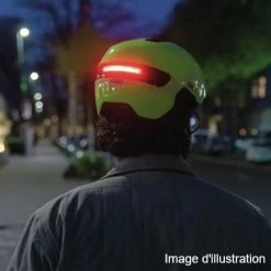 Casque Abus HUD-Y Ace Signal Yellow Avec Feu Pour Vélo En Ville -Promos Roulante Pro Boutique casque abus hud y ace signal yellow avec feu pour velo en ville full 6
