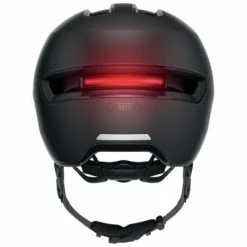 Casque Abus HUD-Y Ace Velvet Black Avec Feu Pour Vélo En Ville -Promos Roulante Pro Boutique casque abus hud y ace velvet black avec feu pour velo en ville full 4