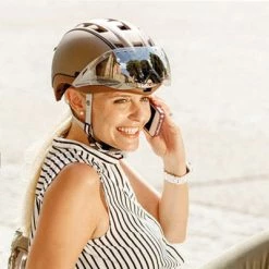 Casque Cycliste Urbain Et VAE Roadster Marron Casco -Promos Roulante Pro Boutique casque cycliste urbain et vae roadster marron casco full 3