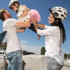 Casque De Vélo Crème Avec Feu Arrière Amovible City Go Polisport -Promos Roulante Pro Boutique casque de velo creme avec feu arriere amovible city go polisport full 5