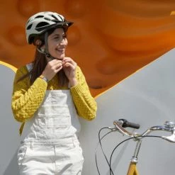 Casque De Vélo Crème Avec Feu Arrière Amovible City Go Polisport -Promos Roulante Pro Boutique casque de velo creme avec feu arriere amovible city go polisport full 6