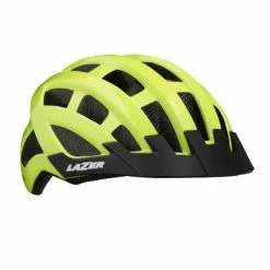 Casque Vélo à LED Compact Deluxe Lazer Jaune Flash