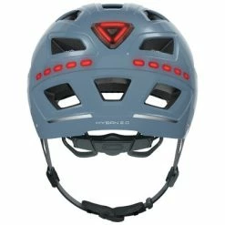 Casque Vélo Avec éclairages Abus Hyban 2.0 LED Signal Glacier 8 Casque Vélo Avec éclairages Abus Hyban 2.0 LED Signal Glacier -Promos Roulante Pro Boutique casque velo avec eclairages abus hyban 2 0 led signal glacier full 3
