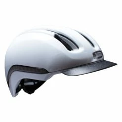 Casque Vélo Avec Led Intégrée Vio Nutcase Blanc -Promos Roulante Pro Boutique casque velo avec led integree vio nutcase blanc l full