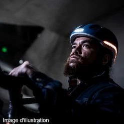 Casque Vélo Avec Led Intégrée Vio Nutcase Blanc -Promos Roulante Pro Boutique casque velo avec led integree vio nutcase blanc full 6