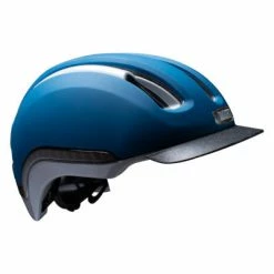 Casque Vélo Avec Led Intégrée Vio Nutcase Bleu Marine -Promos Roulante Pro Boutique casque velo avec led integree vio nutcase bleu marine s full