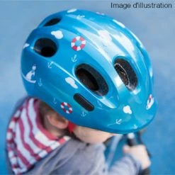 Casque Vélo Bébé Blue Car Smiley ABUS -Promos Roulante Pro Boutique casque velo bebe blue car smiley abus full 6