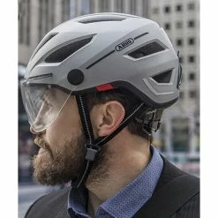Casque Vélo électrique Avec Visière Pedelec 2.0 Ace Abus -Promos Roulante Pro Boutique casque velo electrique avec visiere pedelec 2 0 ace abus gris full 4