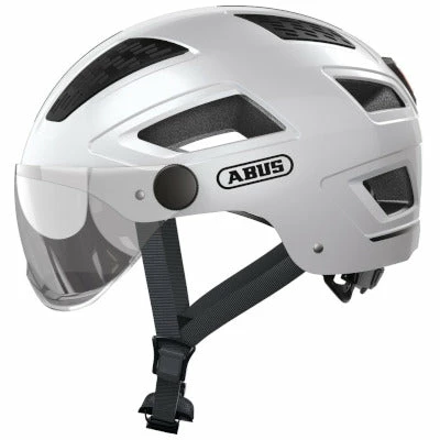Casque Vélo Hyban 2.0 Ace Blanc Avec Visière Intégrée Abus 1 Casque Vélo Hyban 2.0 Ace Blanc Avec Visière Intégrée Abus