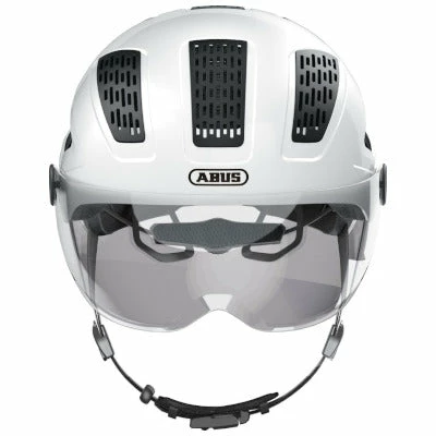 Casque Vélo Hyban 2.0 Ace Blanc Avec Visière Intégrée Abus 2 Casque Vélo Hyban 2.0 Ace Blanc Avec Visière Intégrée Abus - Image 2
