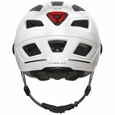 Casque Vélo Hyban 2.0 Ace Blanc Avec Visière Intégrée Abus 3 Casque Vélo Hyban 2.0 Ace Blanc Avec Visière Intégrée Abus - Image 3