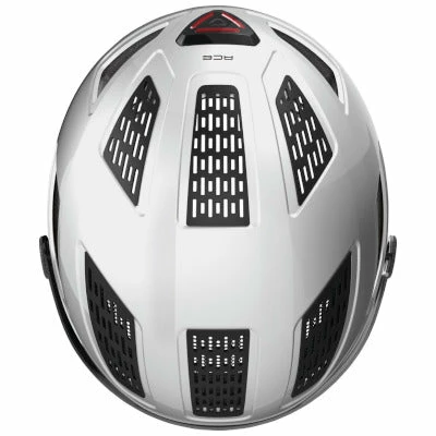 Casque Vélo Hyban 2.0 Ace Blanc Avec Visière Intégrée Abus 4 Casque Vélo Hyban 2.0 Ace Blanc Avec Visière Intégrée Abus - Image 4