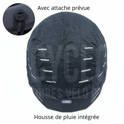 Casque Vélo Urbain Noir Pedelec 2.0 Abus Avec Lumière Arrière 5 Casque Vélo Urbain Noir Pedelec 2.0 Abus Avec Lumière Arrière – Image 5