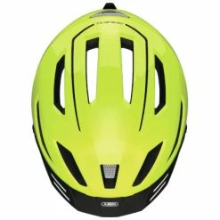 Casque Vélo Ville Jaune Fluo Avec Lumière Abus Pedelec 2.0 MIPS -Promos Roulante Pro Boutique casque velo ville jaune fluo avec lumiere abus pedelec 2 0 mips full 4