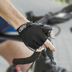 Gants Vélo Courts Unisexes Progel Noir Gripgrab