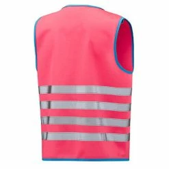 Gilet De Sécurité Enfant à Vélo Haute Visibilité Rose Wowow -Promos Roulante Pro Boutique gilet de securite enfant a velo haute visibilite rose wowow full 3