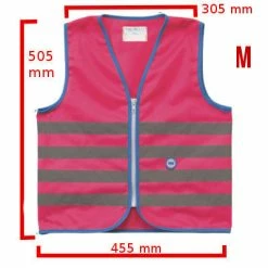 Gilet De Sécurité Enfant à Vélo Haute Visibilité Rose Wowow -Promos Roulante Pro Boutique gilet de securite enfant a velo haute visibilite rose wowow full 5