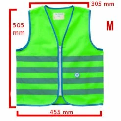 Gilet De Sécurité Enfant à Vélo Haute Visibilité Vert Wowow -Promos Roulante Pro Boutique gilet de securite enfant a velo haute visibilite vert wowow full 5