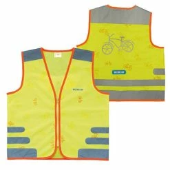 Gilet De Sécurité Enfant à Vélo Jaune Réfléchissant Nutty Wowow -Promos Roulante Pro Boutique gilet de securite enfant a velo jaune reflechissant nutty wowow full 3