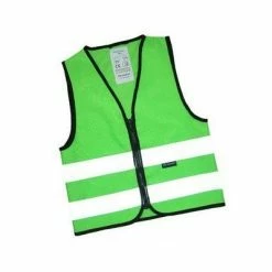 Gilet De Sécurité Enfant à Vélo Haute Visibilité Vert Wowow -Promos Roulante Pro Boutique gilet de securite enfant a velo vert small full