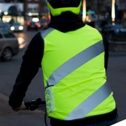 Gilet De Sécurité Avec Bandes Réfléchissantes Roadie Wowow -Promos Roulante Pro Boutique gilet de securite jaune avec bandes reflechissantes roadie wowow full 4