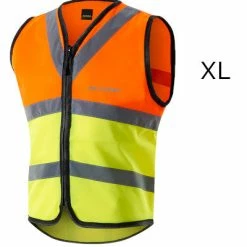 Gilet De Signalisation à Vélo Jaune Et Orange Avec Zip Altura -Promos Roulante Pro Boutique gilet de signalisation a velo jaune et orange avec zip altura xl full