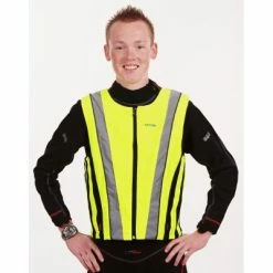 Gilet Jaune De Sécurité Pour Vélo Et Moto - OXFORD -Promos Roulante Pro Boutique gilet jaune de securite pour velo et moto oxford full 5