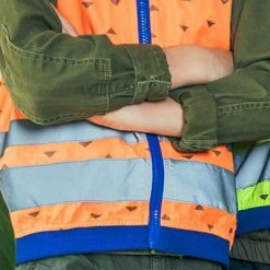 Gilet Réfléchissant Enfants Orange Fluo Jackson Go Fluo -Promos Roulante Pro Boutique gilet reflechissant enfants orange fluo jackson go fluo full 4