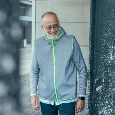 Gilet Réfléchissant Gris Pour Hommes Darknight Go Fluo 2 Gilet Réfléchissant Gris Pour Hommes Darknight Go Fluo - Image 2