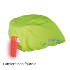 WOWOW Housse De Pluie Fluo Pour Casque Vélo Avec Attache Pour Feu -Promos Roulante Pro Boutique housse de pluie fluo pour casque velo avec attache pour feu full 3