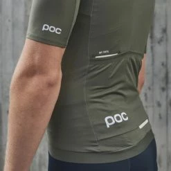 Maillot Vélo Manches Courtes Homme Pristine Poc -Promos Roulante Pro Boutique maillot velo homme Pristine poc epidote green