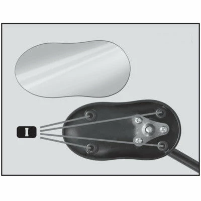 Ergotec-Humpert Miroir De Rechange Pour Rétroviseur Vélo M99 Ergotec 2 Ergotec-Humpert Miroir De Rechange Pour Rétroviseur Vélo M99 Ergotec - Image 2
