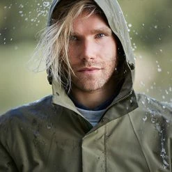 Parka De Pluie Vélo étanche Vert Olive Pour Hommes Mosse Basil -Promos Roulante Pro Boutique parka de pluie velo etanche vert olive pour hommes mosse basil full 5