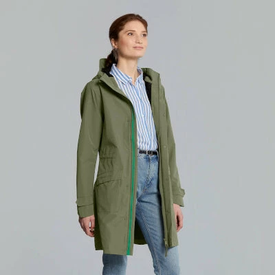 Parka Pluie Chaud Et élégant Vert Olive Pour Femmes Mosse Basil 2 Parka Pluie Chaud Et élégant Vert Olive Pour Femmes Mosse Basil - Image 2