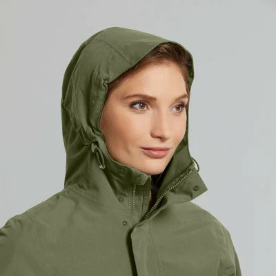Parka Pluie Chaud Et élégant Vert Olive Pour Femmes Mosse Basil 4 Parka Pluie Chaud Et élégant Vert Olive Pour Femmes Mosse Basil - Image 4