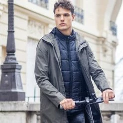 Parka Vélo étanche Et Coupe-vent The Downtown Racer Kaki