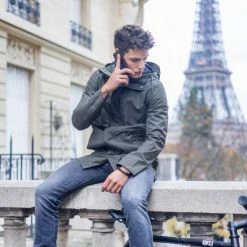 Promos Roulante Pro Boutique -Promos Roulante Pro Boutique parka velo etanche et coupe vent the downtown racer kaki full 2