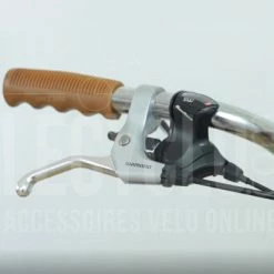 Brandless Poignées De Vélo Vintage Caramel Avec Creux 110 Mm -Promos Roulante Pro Boutique poignees de velo vintage caramel avec creux 110 mm full 3