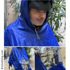 Hooodie Poncho De Pluie Bleu Avec Fenêtre -Promos Roulante Pro Boutique poncho de pluie bleu avec fenetre full 6