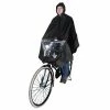 Hooodie Poncho Pluie Noir Avec Fenêtre Pour éclairage Vélo