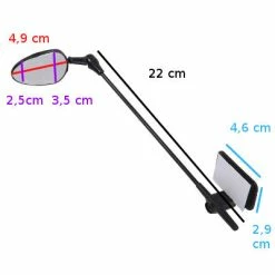 Brandless Rétroviseur Sur Casque De Vélo -Promos Roulante Pro Boutique retroviseur sur casque de velo full 6