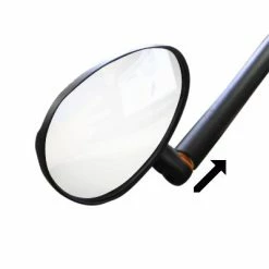 Messingschlager Rétroviseur Vélo Avec Miroir Large Convexe Embout De Guidon -Promos Roulante Pro Boutique retroviseur velo avec miroir large convexe embout de guidon full 3