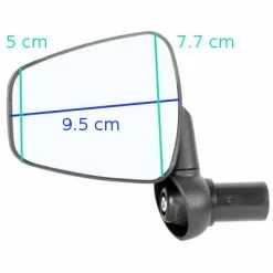 ZEFAL Rétroviseur Vélo Gauche Grand Miroir Dooback 2 Zéfal -Promos Roulante Pro Boutique retroviseur velo gauche grand miroir dooback 2 zefal full 4