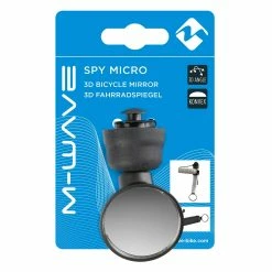 Rétroviseur Vélo Sur Embout De Cintre Spy Micro M-Wave -Promos Roulante Pro Boutique retroviseur velo micro spy m wave packaging