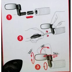 Rétroviseur Vélo Spin Zefal -Promos Roulante Pro Boutique retroviseur velo spin zefal full 4