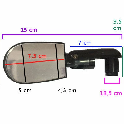 Brandless Rétroviseur Vélo Sur Embout De Guidon 5 Brandless Rétroviseur Vélo Sur Embout De Guidon - Image 5