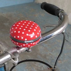 Sonnette De Vélo Big Bell Polkadot 80 Mm - Basil 6 Sonnette De Vélo Big Bell Polkadot 80 Mm - Basil -Promos Roulante Pro Boutique sonnette de velo big bell polkadot 80 mm basil full 3