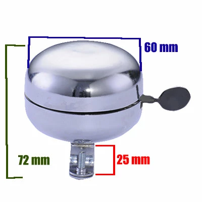Brandless Sonnette Vélo Chrome 60 Mm 2 Brandless Sonnette Vélo Chrome 60 Mm - Image 2