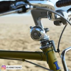 Brandless Sonnette De Vélo Au Look Ancien Couleur Argent 57 Mm -Promos Roulante Pro Boutique sonnette velo vintage argent