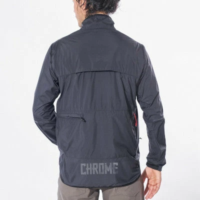 Chrome Industries Veste Compressible Coupe-vent Wind Cobra Packable Chrome Noire 2 Chrome Industries Veste Compressible Coupe-vent Wind Cobra Packable Chrome Noire - Image 2